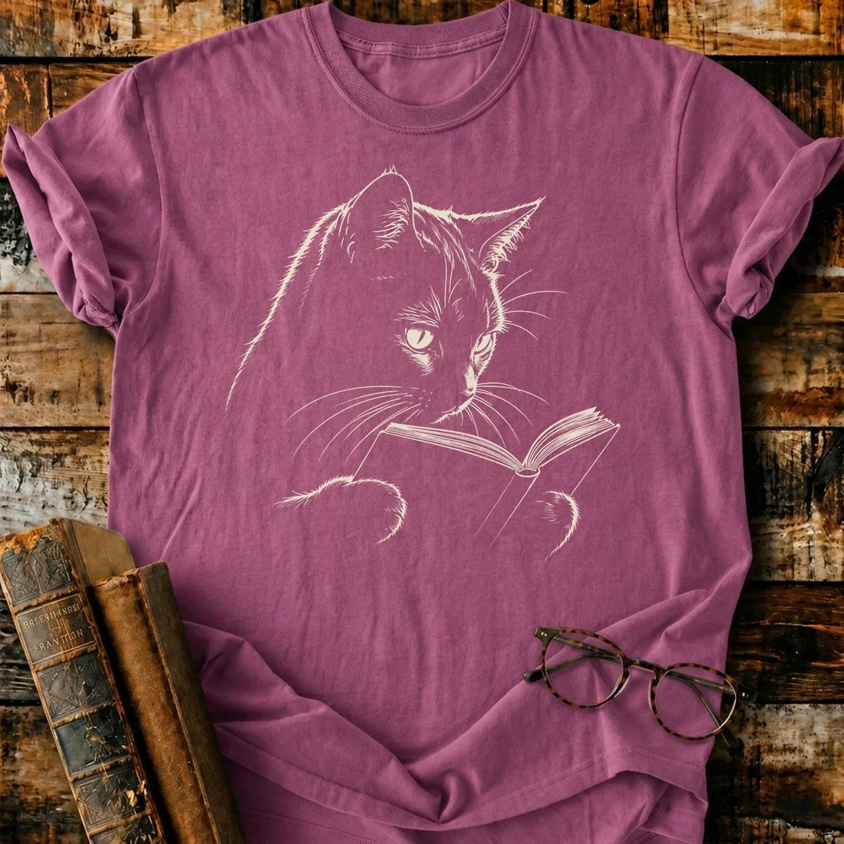 Bookish Cat T-Shirt