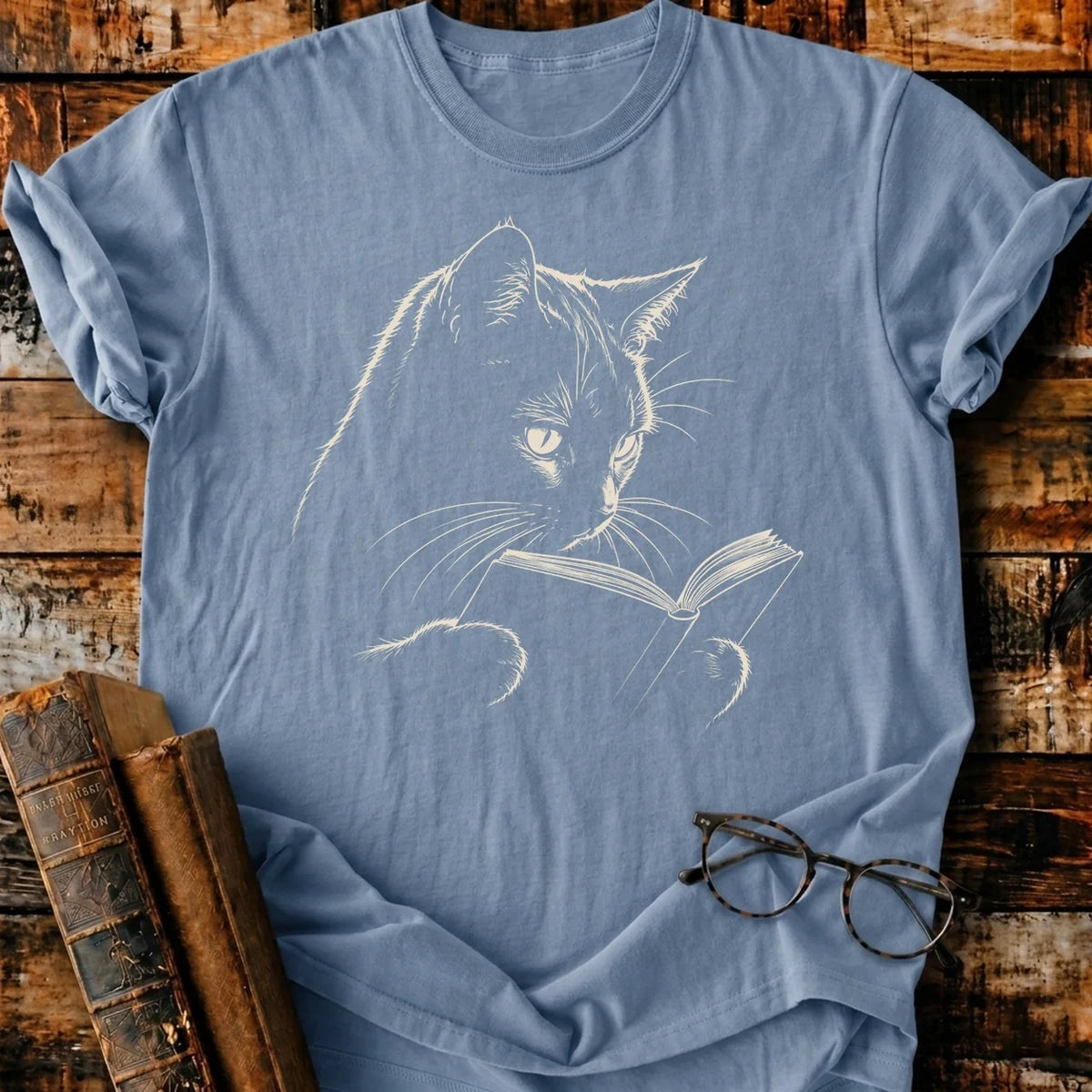 Bookish Cat T-Shirt