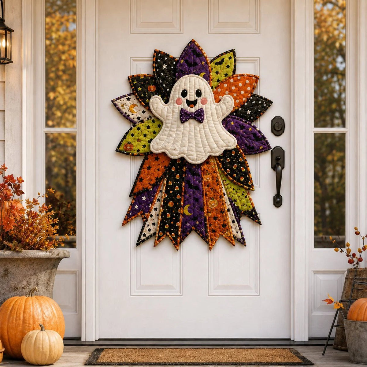 Beginner-Friendly Oversized Halloween Character Quilted Door Hanger Sewing Kit | Complete Kit with All Tools & Step-by-Step Guide Included