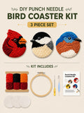 Beginner-Friendly DIY Bird Coasters Punch Needle (Quick-Dry, Moisture-Proof & Easy-Clean)