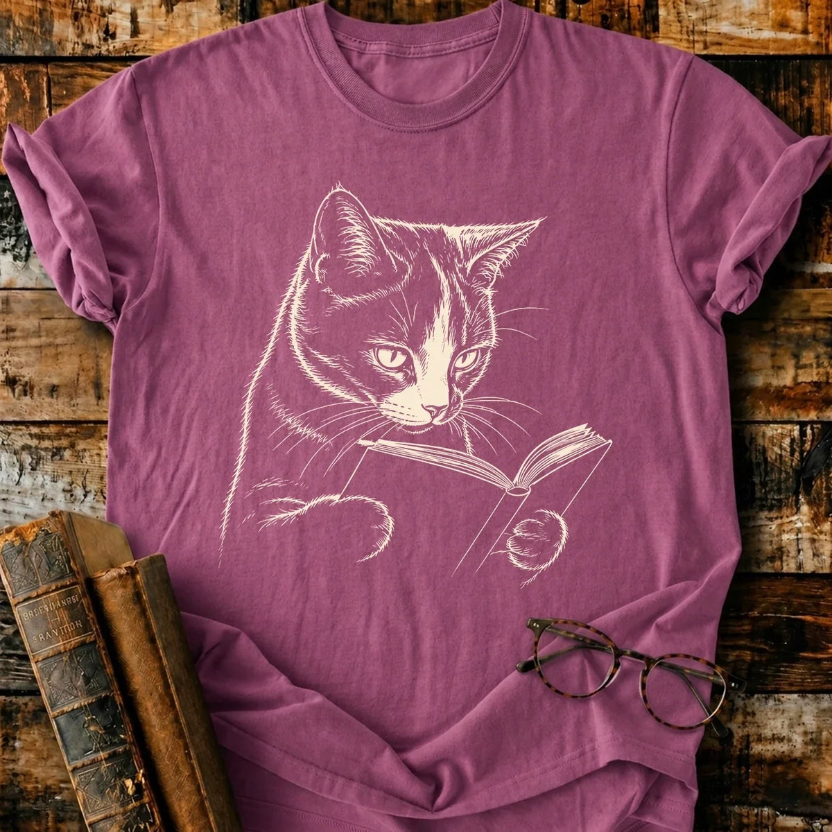 Calico Reading T-Shirt