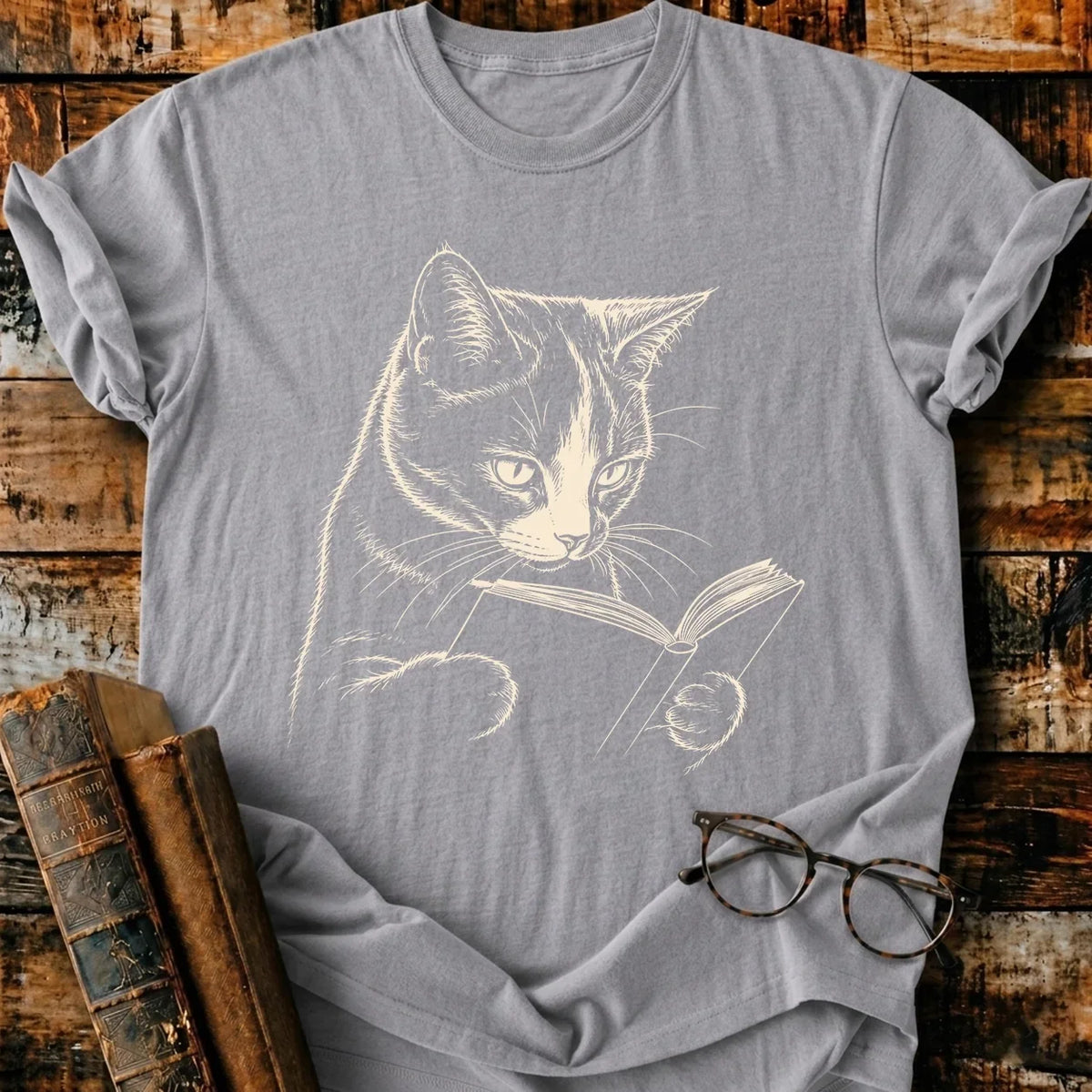 Calico Reading T-Shirt