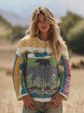 Bear Mountain Landscape Quilted Jacket