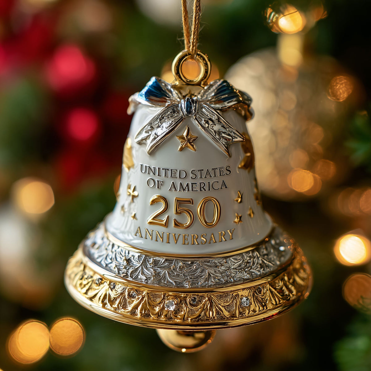 250th Anniversary Bell Mica Ornament