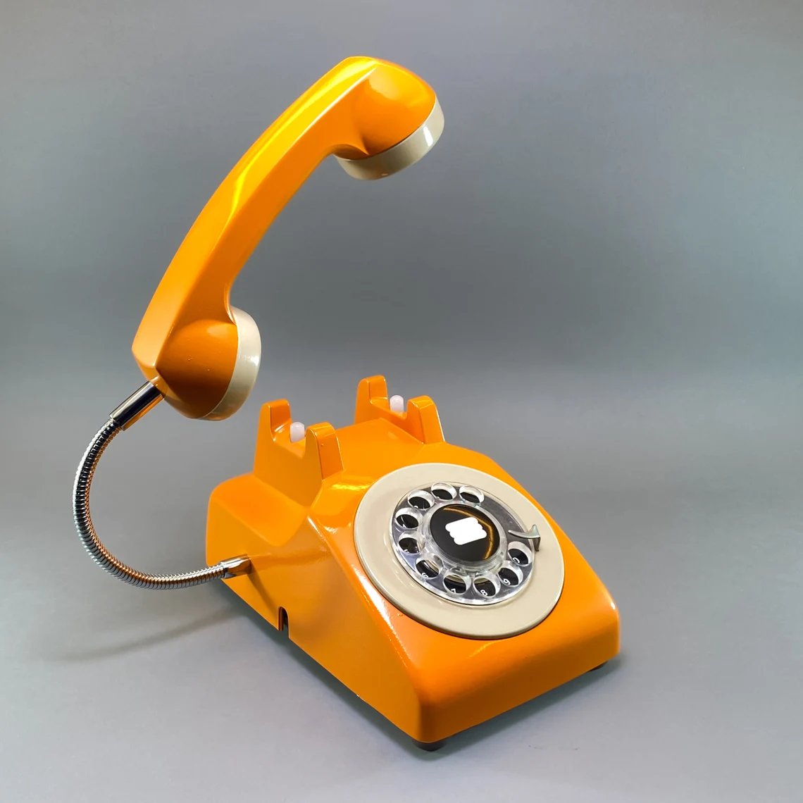Upcycled Rotary Phone Lamp, Vintage Desk Light