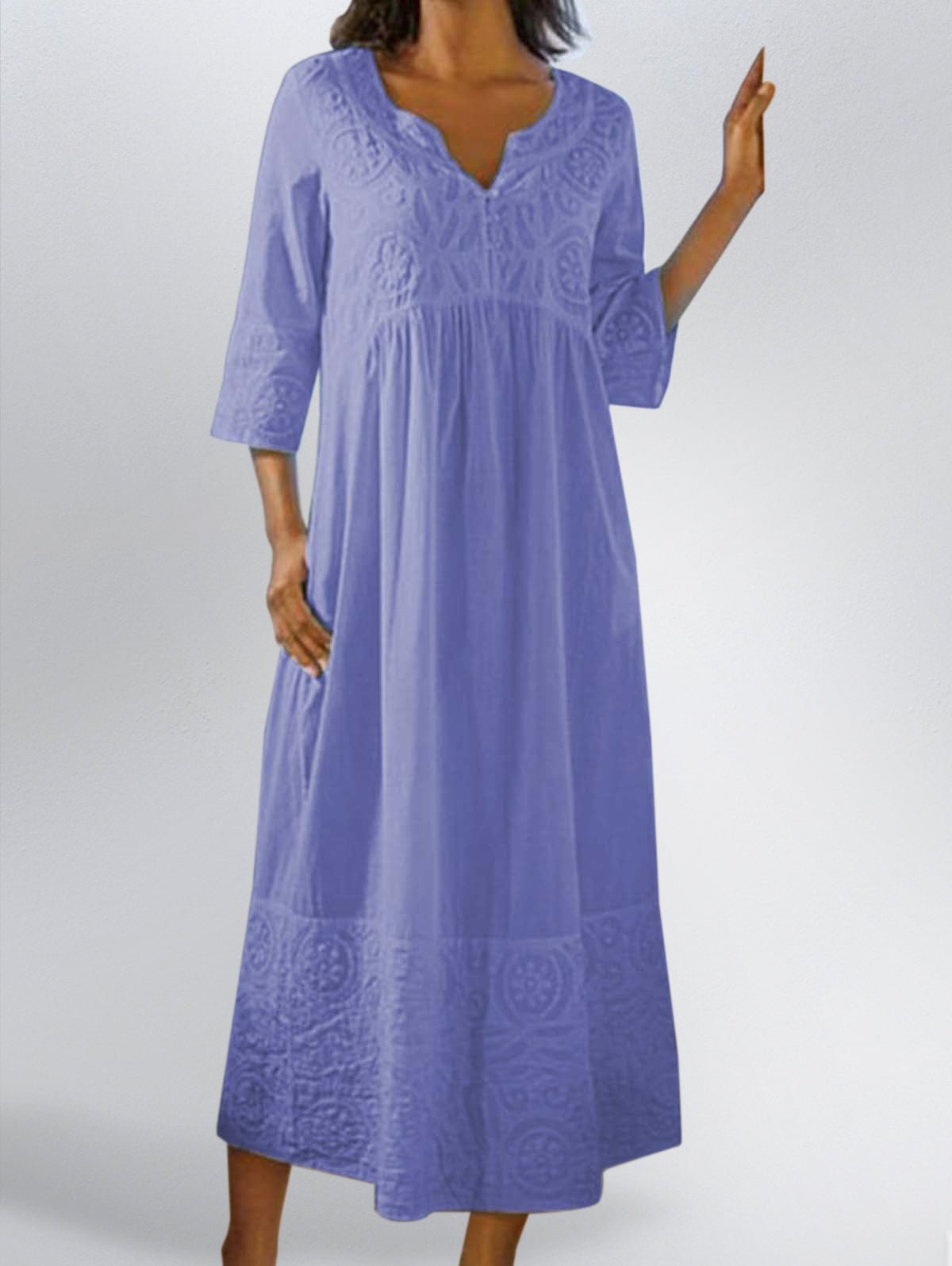 *COTTON LINEN SNAP FRONT DUSTER